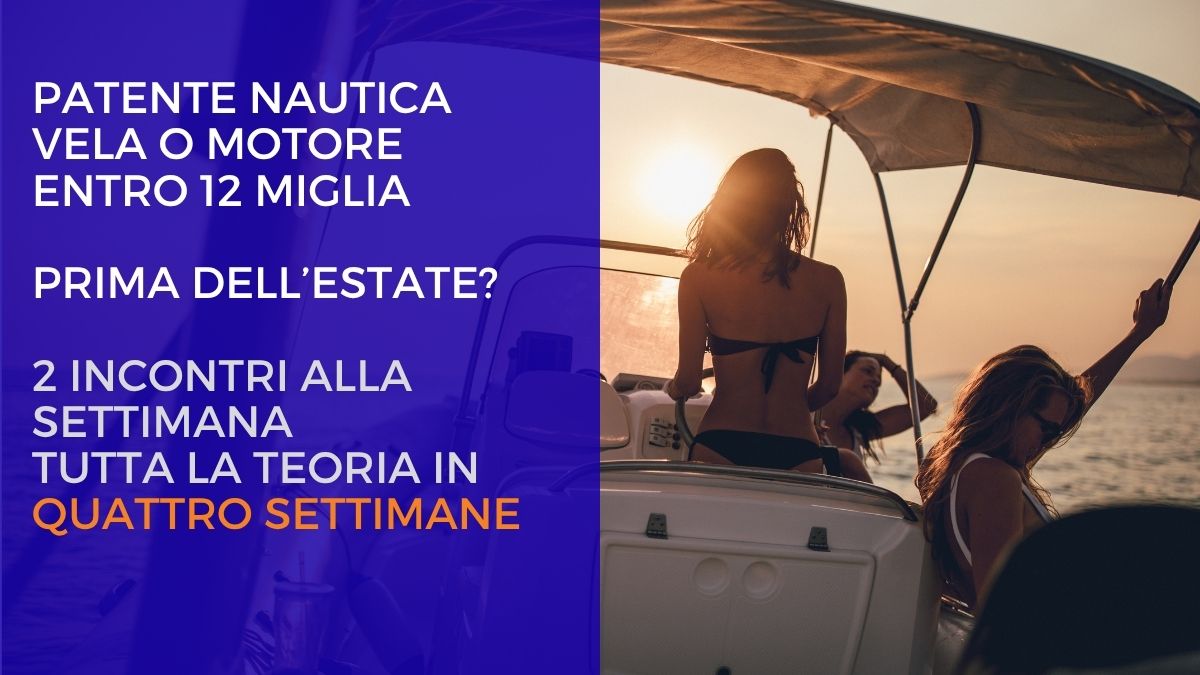 CORSO BISETTIMANALE SERALE - martedì e giovedì - 4 settimane per concludere la teoria